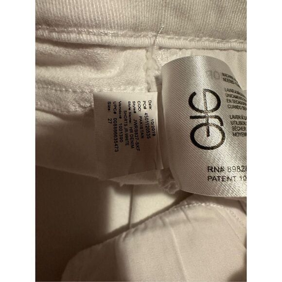 William Rast Womens Cut Off Distressed High Rise White Shorts Stretch Size 27 - Picture 4 of 11